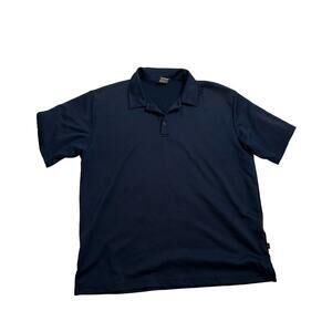 Nike Men Navy Blue Short Sleeve Mesh Polo Shirt Top XL Casual Activewear Casual